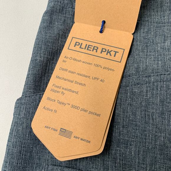 Aftco Men Diffuse Fishing Shorts 28 Blue Diffuse Navy M105 Cargo AFTech 7.5 - Picture 4 of 12